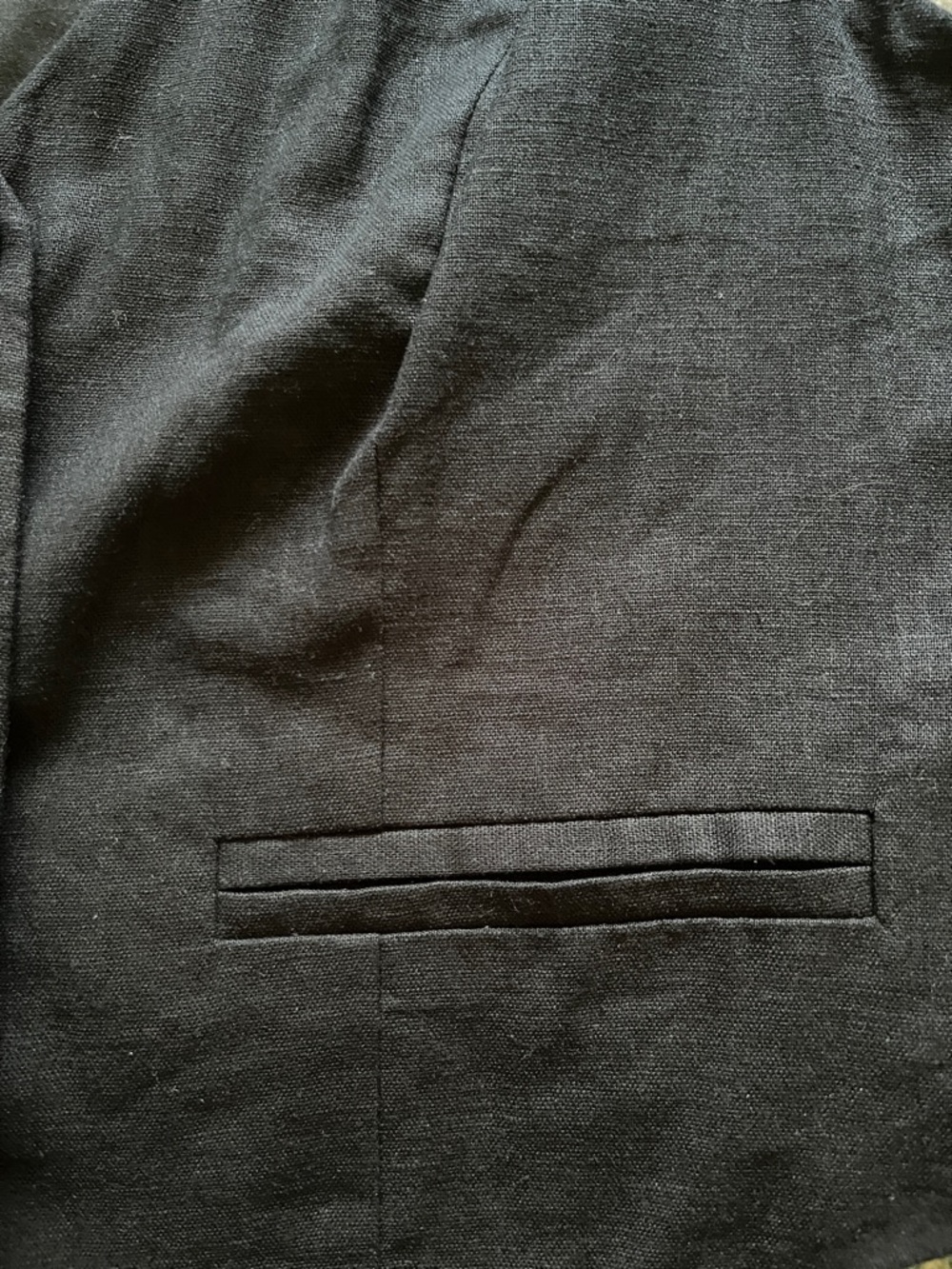 a new day Black Tailored Linen V-Neck Button Vest - Picture 9 of 13